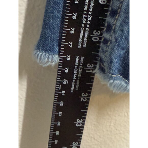 Cowgirl Tuff Co. Womens Distressed Blue Denim Jeans Size W33 L33 western bootcut - Picture 10 of 12